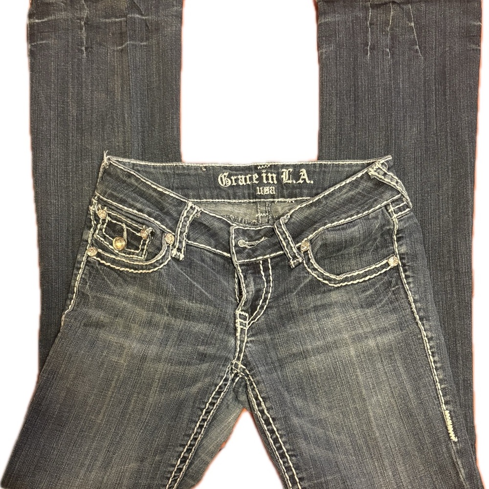 Grace in LA Women's Dark Denim Jeans Size 5